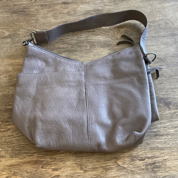 Lucky Brand Bags Lucky Brand Purse Pebbled Gray Leather Poshmark